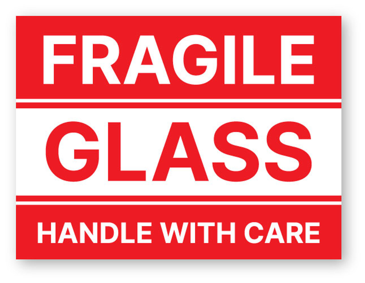 Caution Glass Sticker Shipping Label Fragile Package Sticker Fragile Package