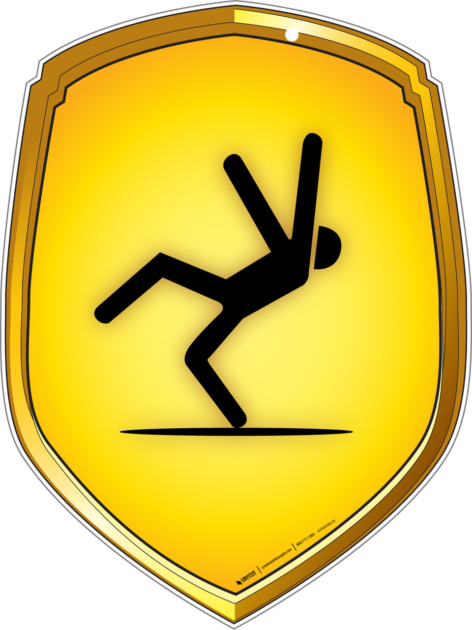 Slips and Falls Shield Floor Sign
