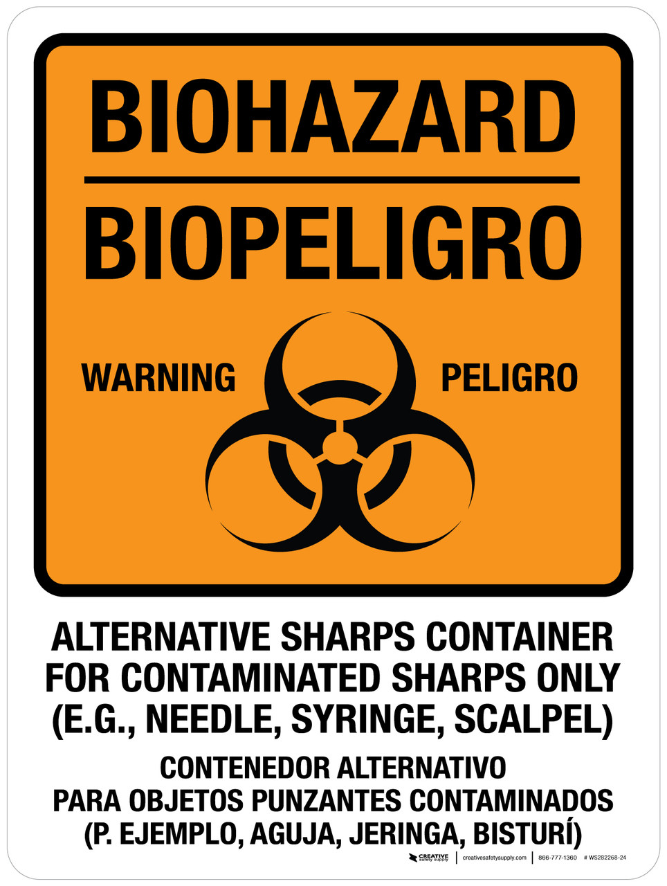Biohazard: Alternative Sharps Container For Contaminated Sharps