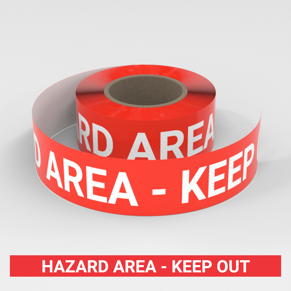 Hazard Area - Keep Out - Smart Stripe Inline Printed Floor Tape ...