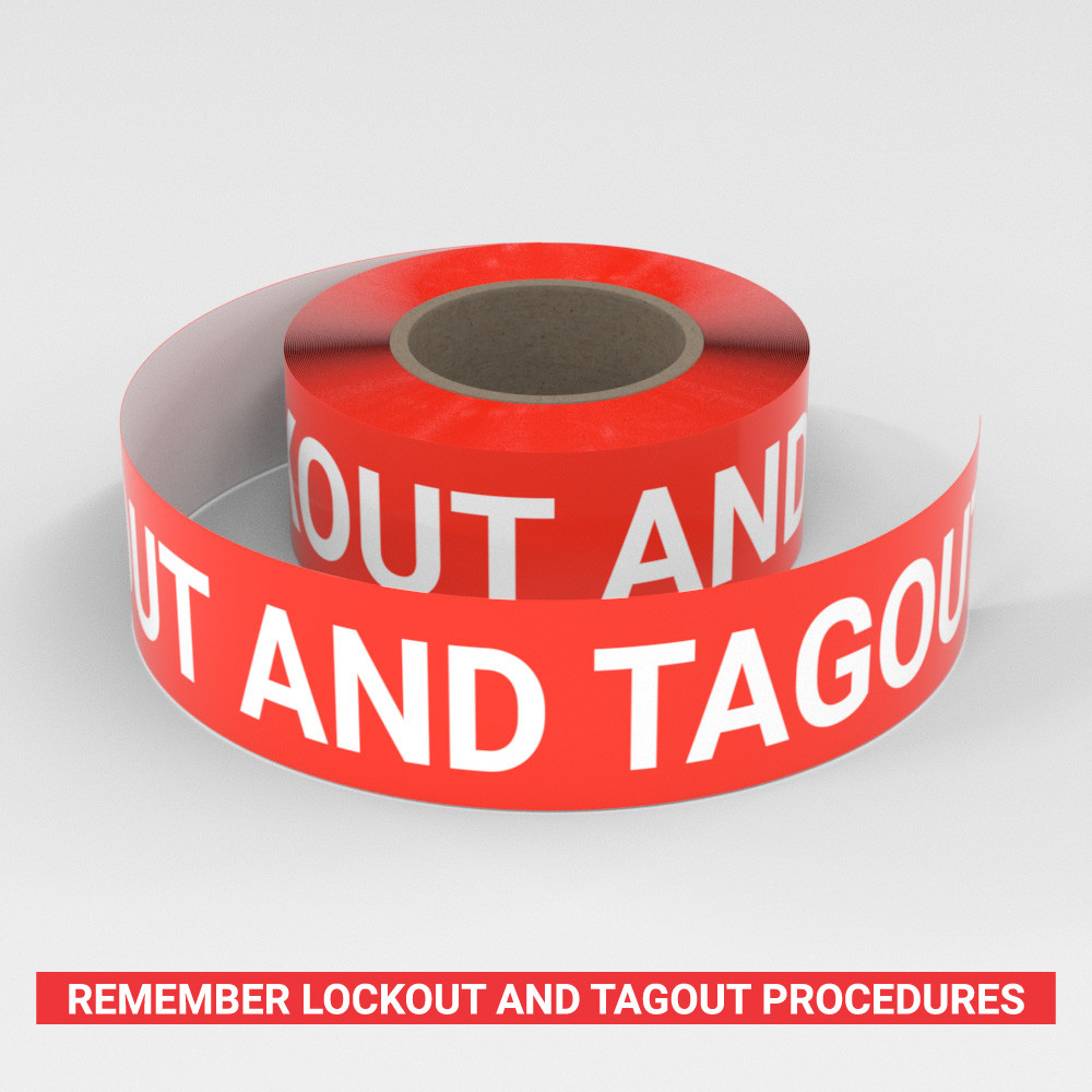 Remember Lockout And Tagout Procedures - Smart Stripe Inline Printed ...