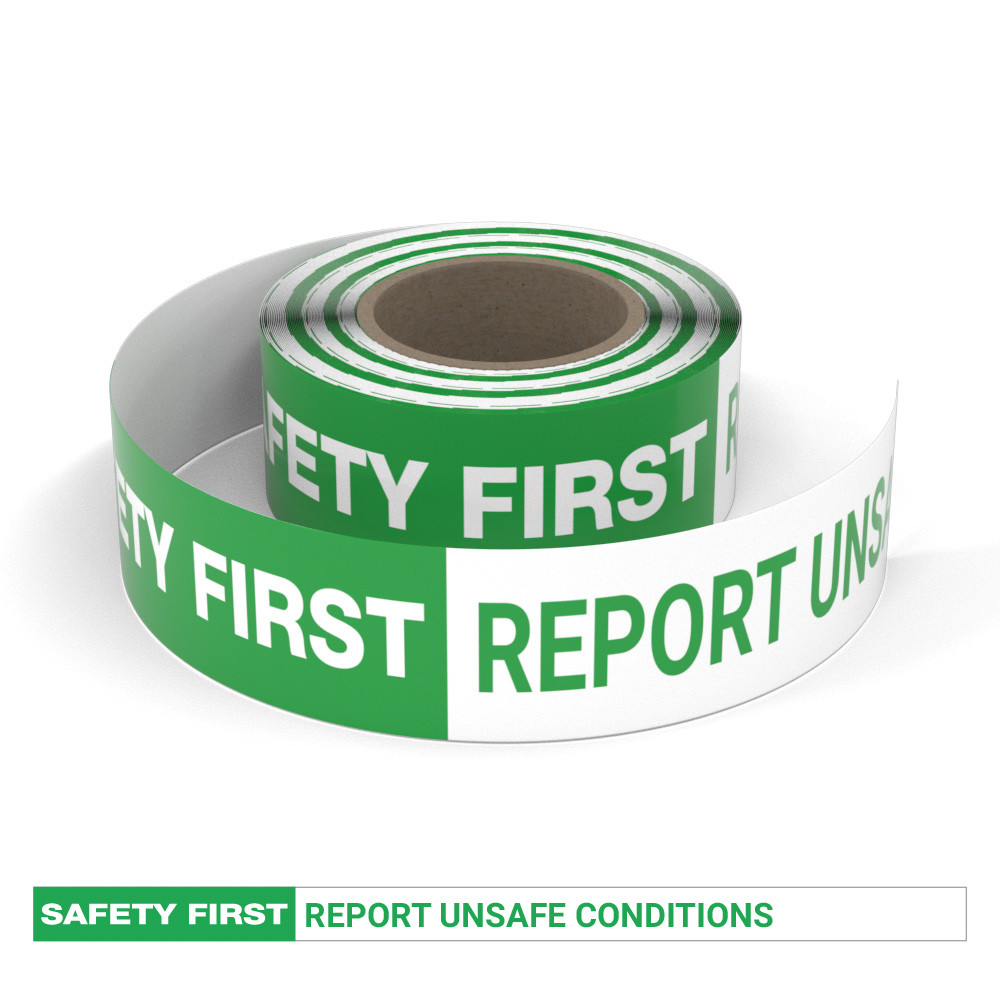Safety First: Report Unsafe Conditions - Smart Stripe Inline Printed ...