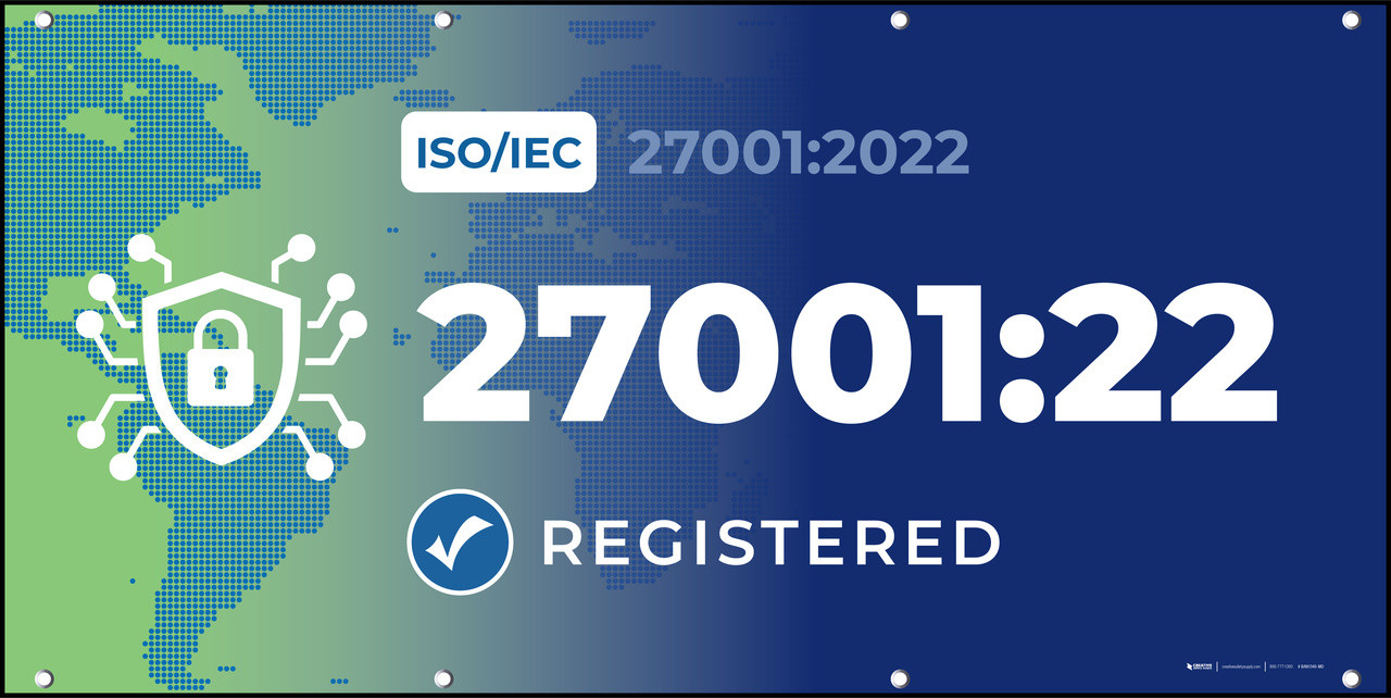 ISO/IEC 27001:2022 - Banner | Creative Safety Supply