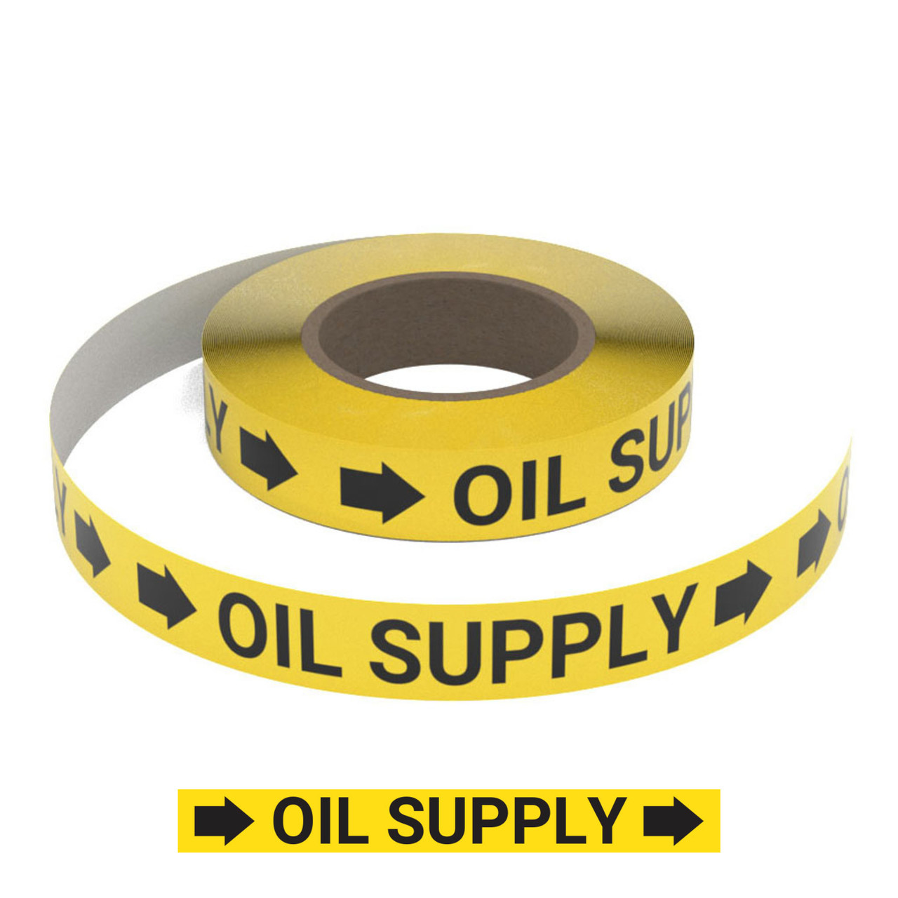Piping Line Paper Rool Oil Supply - Smart Stripe Inline Pipe Marking Roll | Creative Safety Supply