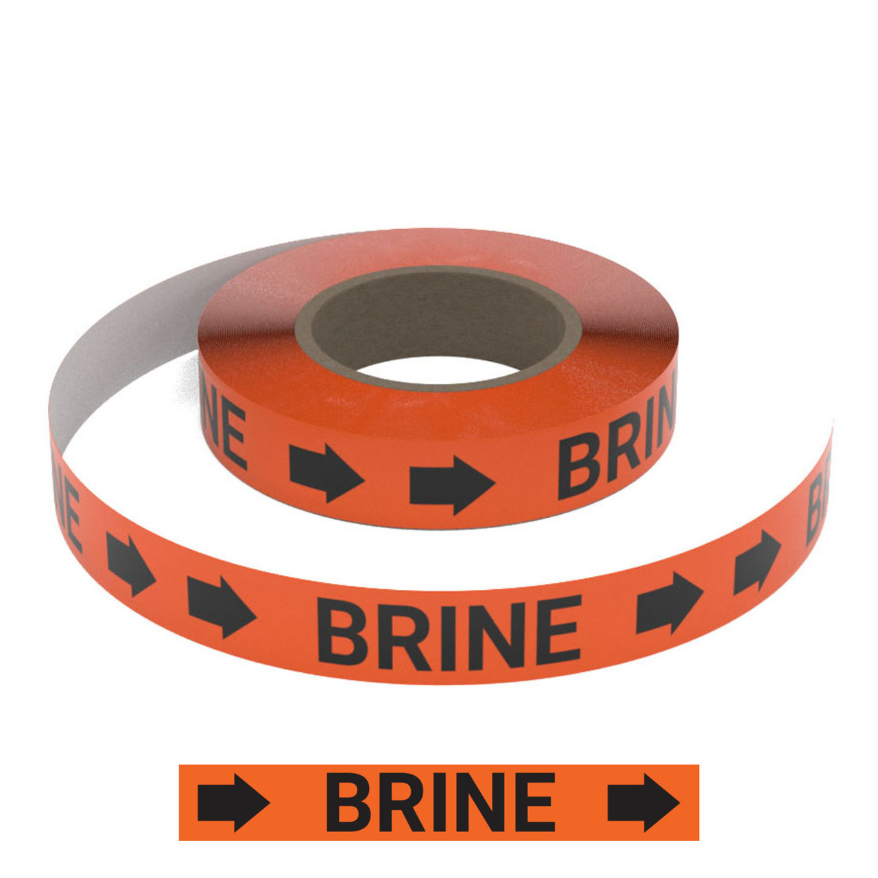Piping Line Paper Rool Brine - Smart Stripe Inline Pipe Marking Roll | Creative Safety Supply