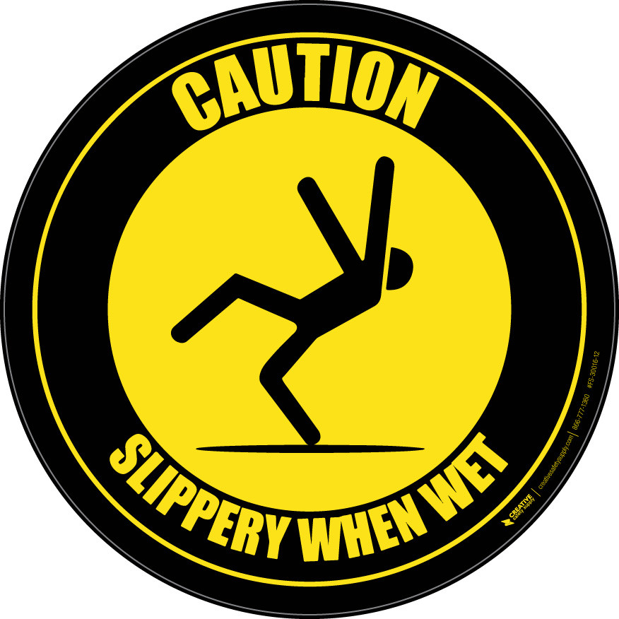 Slippery When Wet B (Floor Sign)