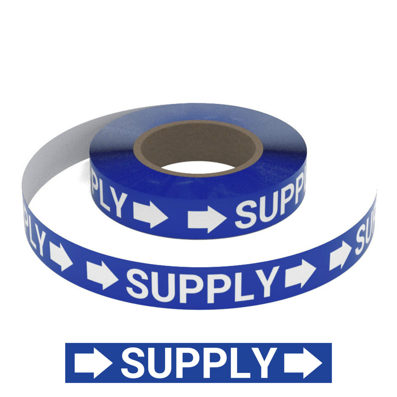 Piping Line Paper Rool Supply - Smart Stripe Inline Pipe Marking Roll | Creative Safety Supply