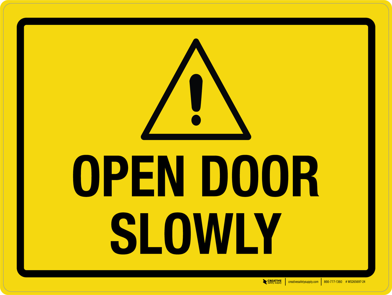 〇Nc左1066 doa LIVE2005 open-d ポスター サイン入 Open Door Slowly Yellow Landscape - Wall Sign | Creative Safety Supply