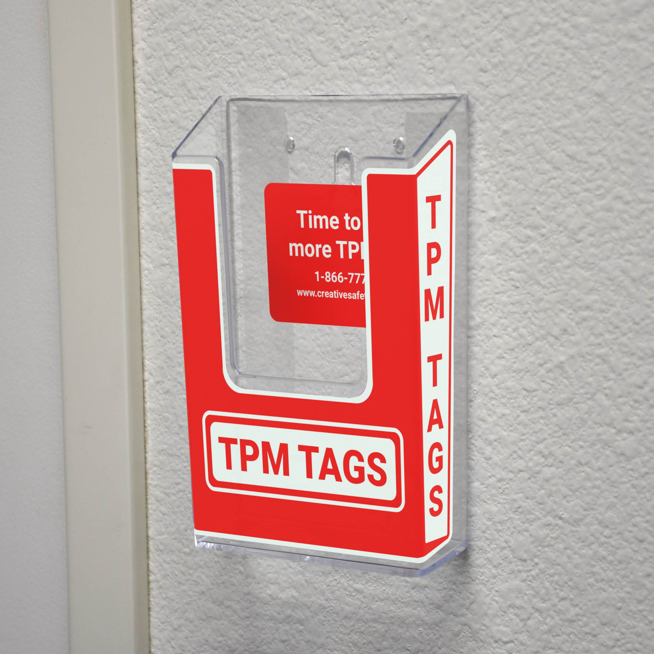 TPM Tags (Red) - Tag Holder | Creative Safety Supply