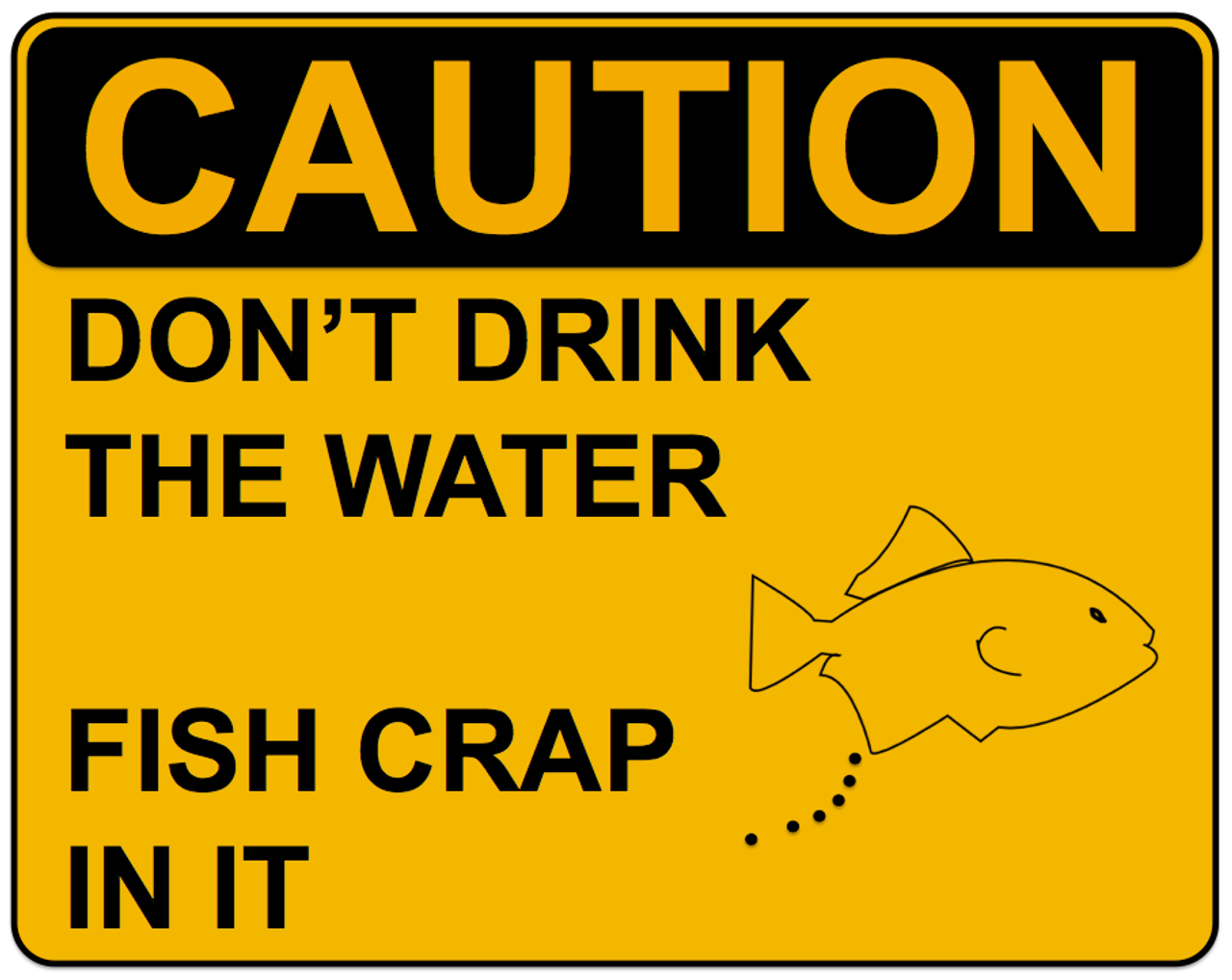 Caution: Don't Drink The Water css20