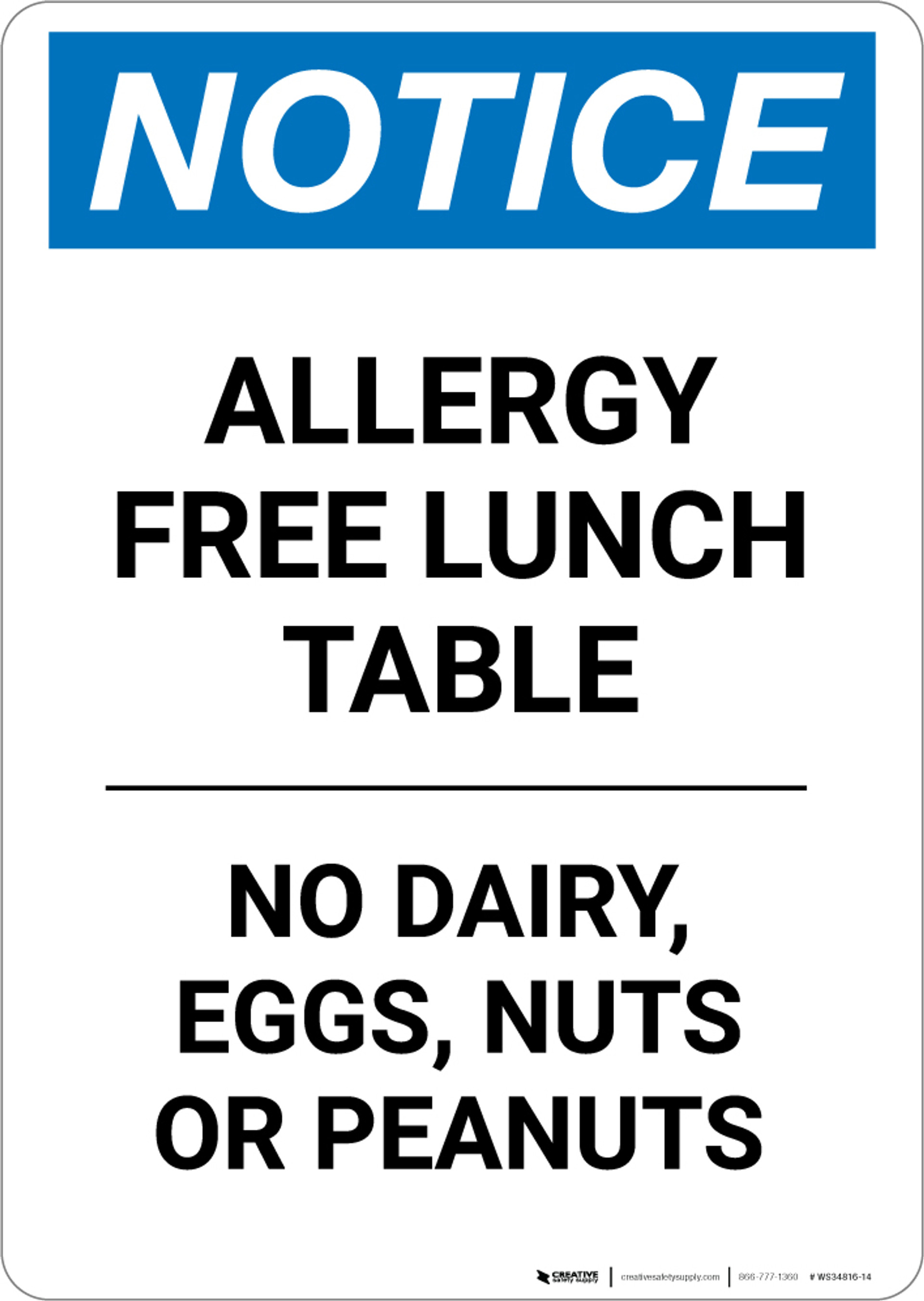 Peanut Allergy Warning Signs Creative Safety Supply