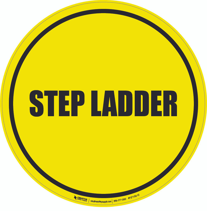 Step Ladder Floor Sign