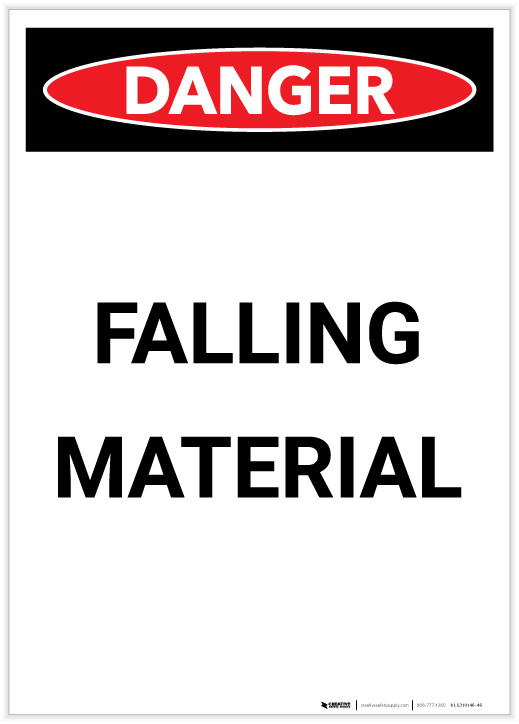 Danger Sheer Drop With No Edge Safety Sign - 1.2mm Rigid - View #4