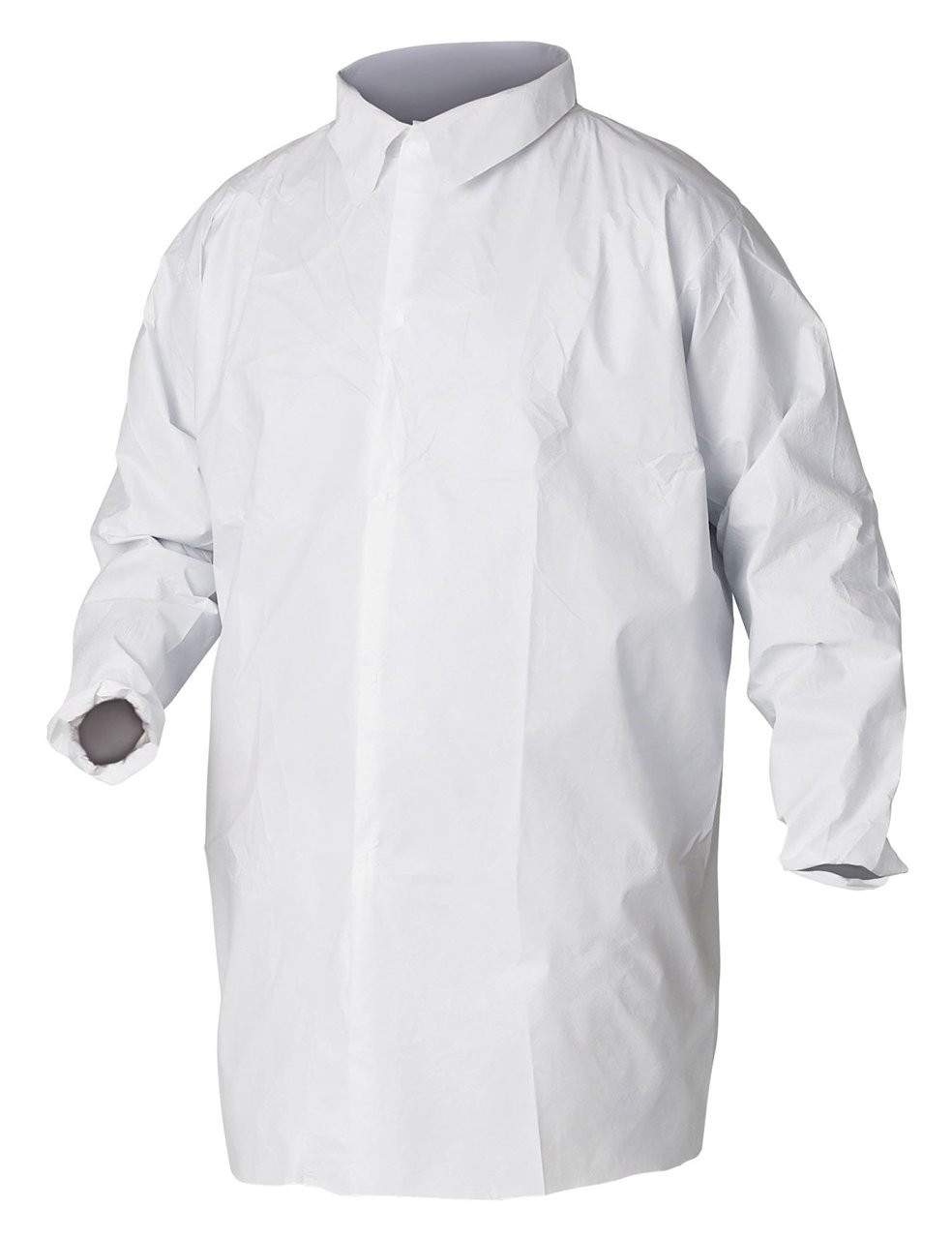 A40 Lab Coat Loose Wrist 5 Snap Closure