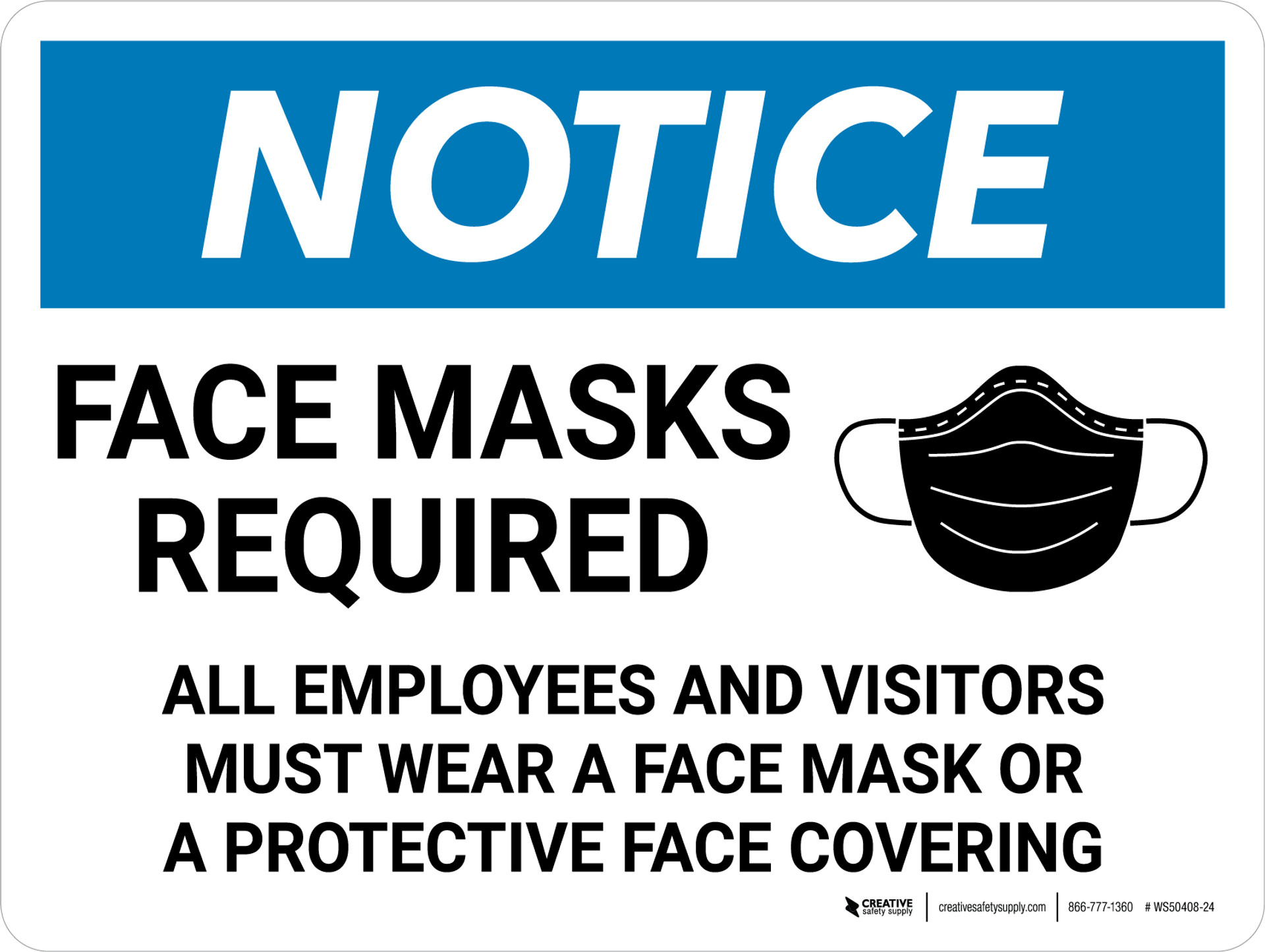 Wear Mask Signs | Creative Safety Supply