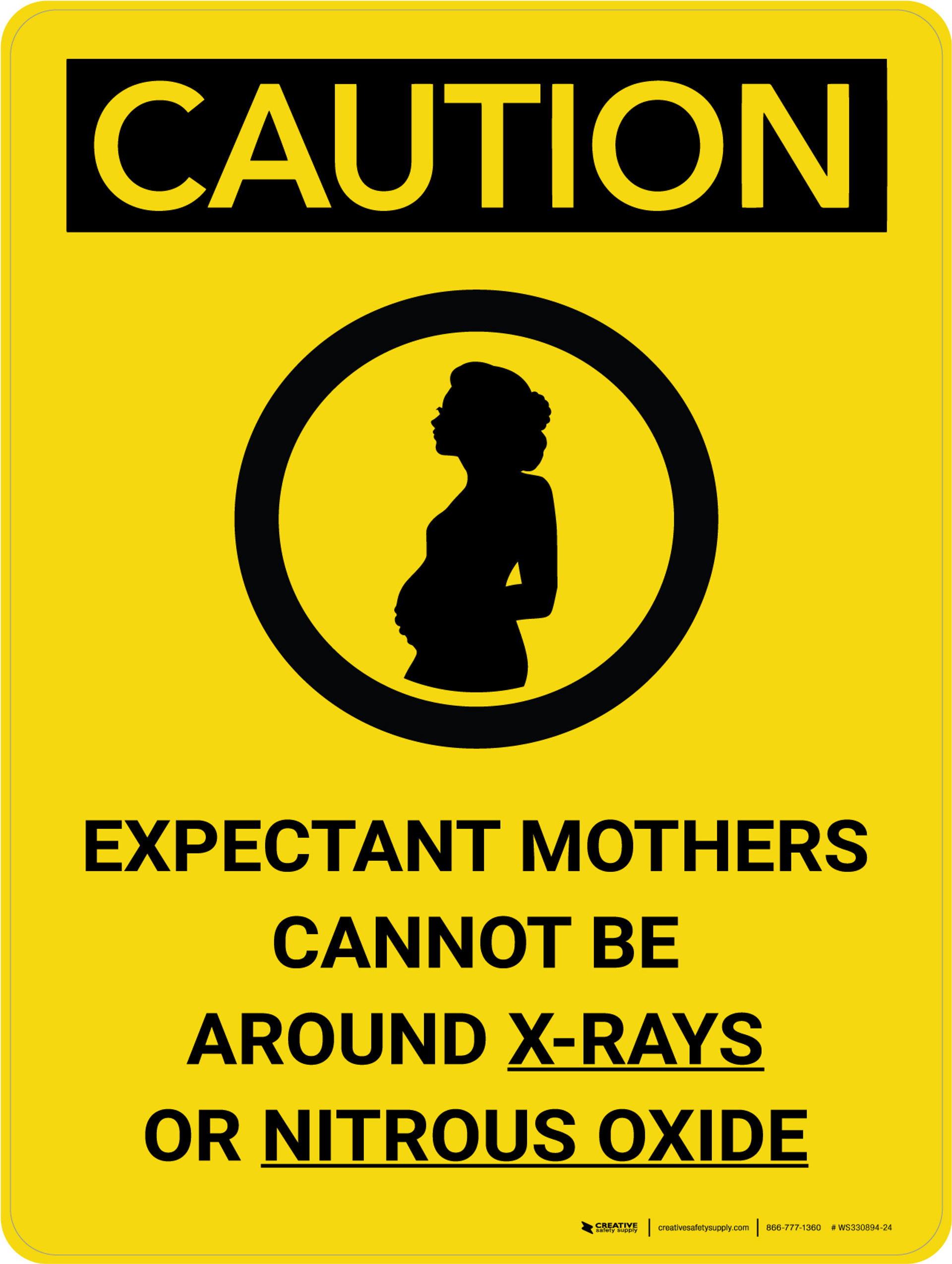 XRay Warning + Caution Signs Creative Safety Supply