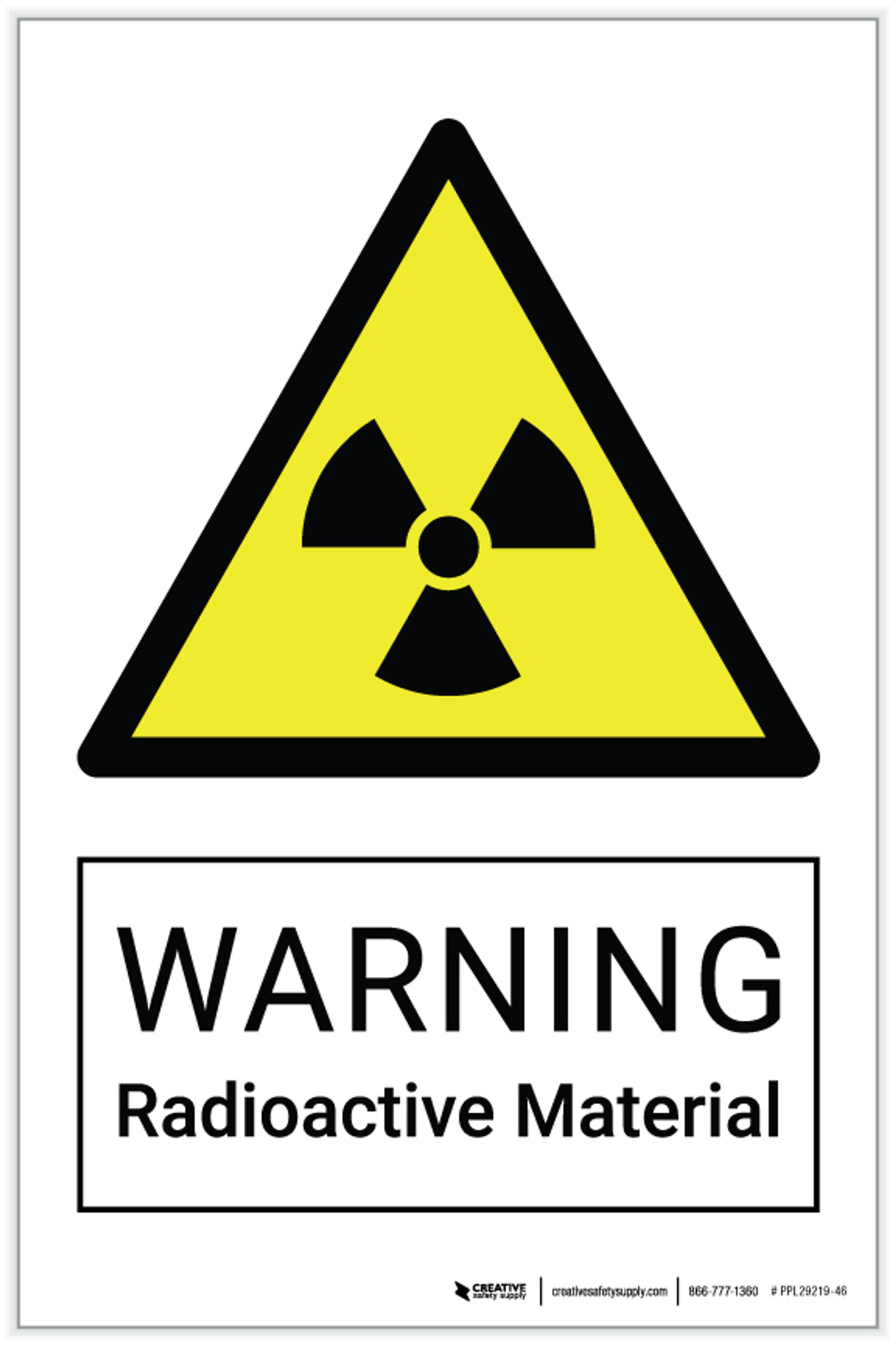 Radioactive Labels Creative Safety Supply