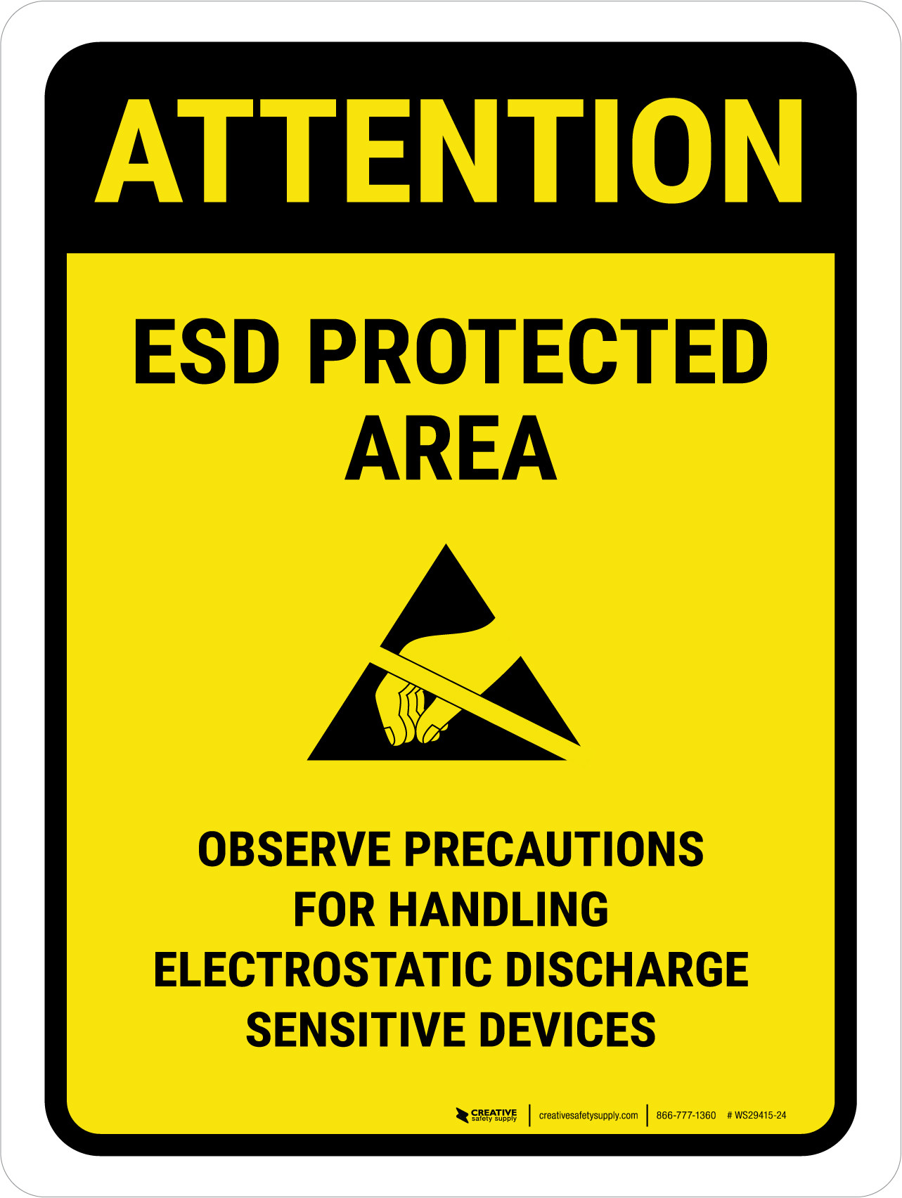 Attention: ESD Protected Area - Observe Precautions for Handling ...