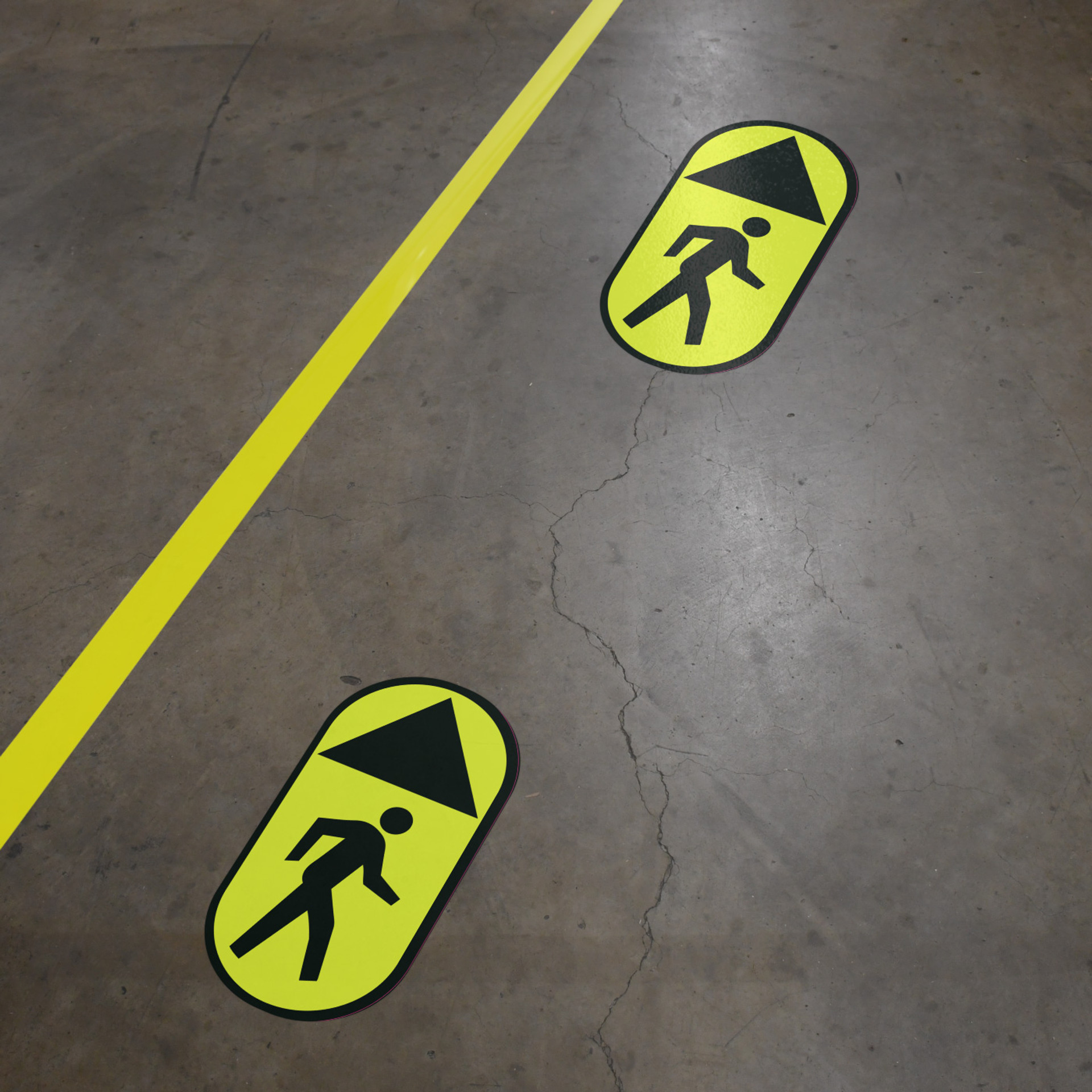 Pedestrian Walkway - Wayfinding Floor Sign Icon