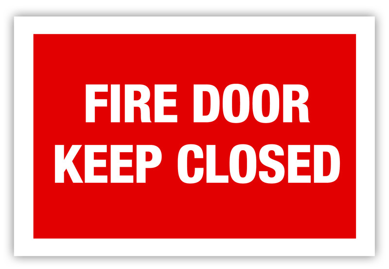 Fire Door Label