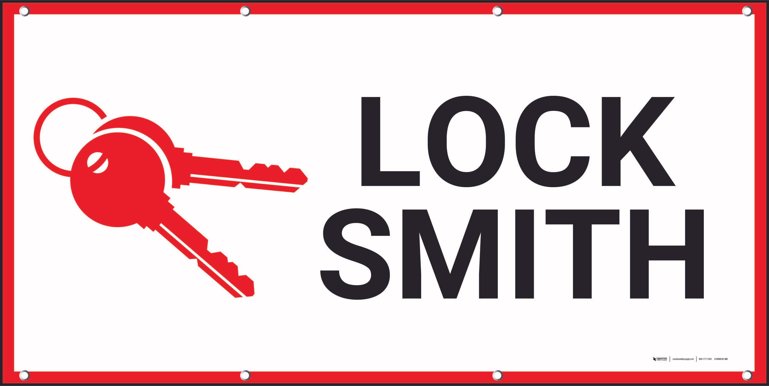 Lock Smith Windless Banner Swooper Advertising Flag Pole Kit Locksmith Keys Made | UK