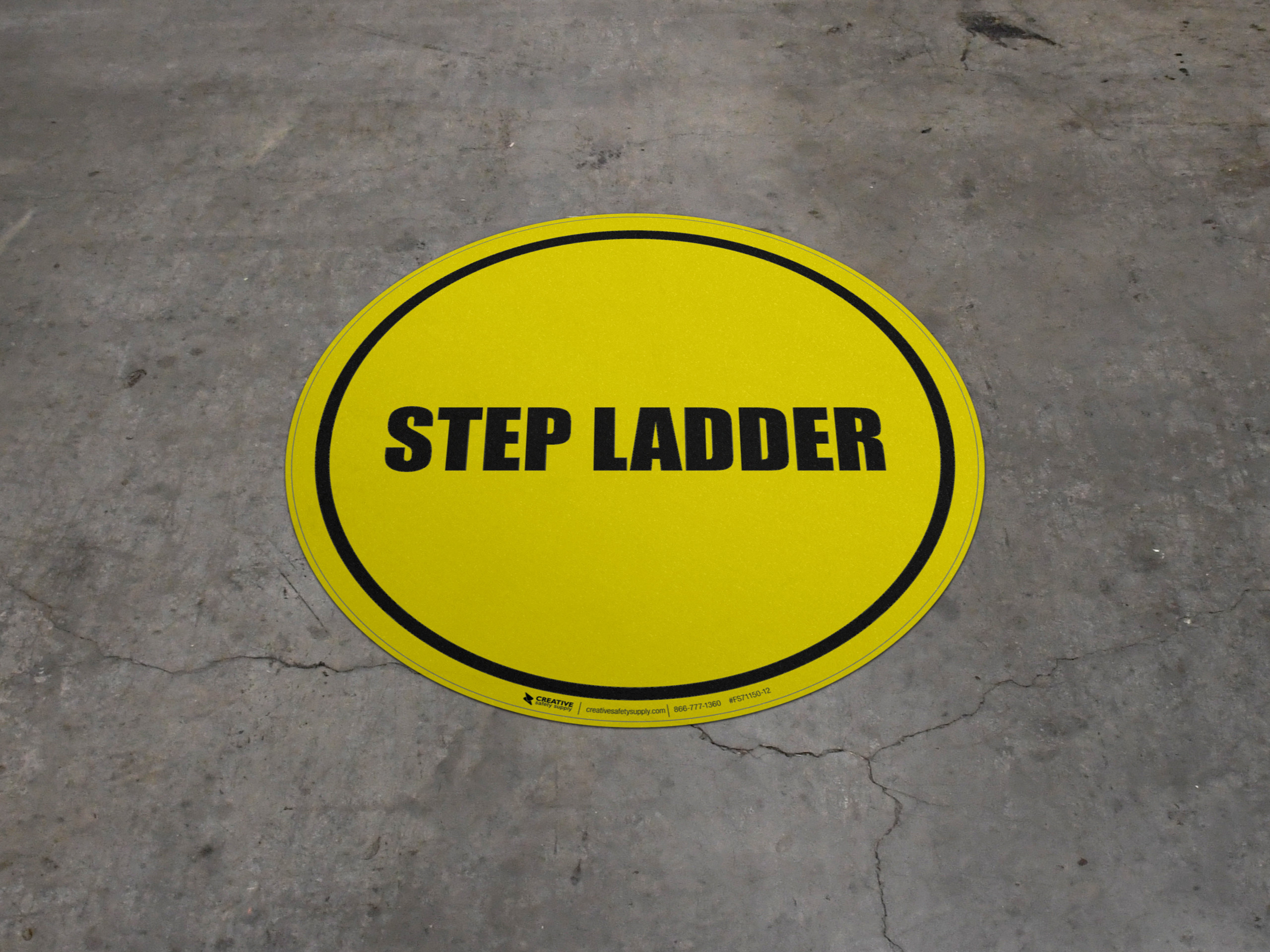 Step Ladder Floor Sign