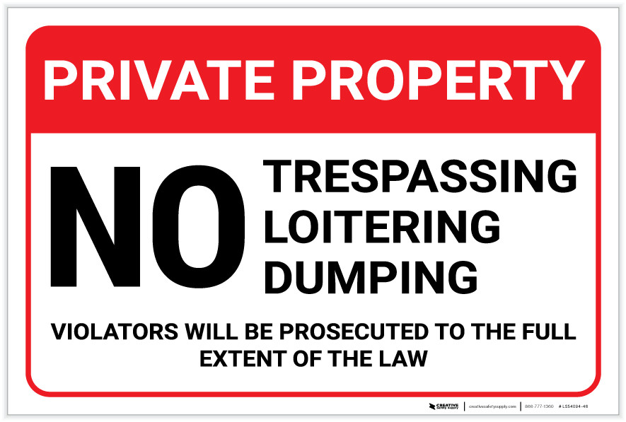 SmartSign Schild 'No Loitering – Violators Will Be Prosecuted' – Aluminium, 30,5 X 45,7 Cm, Wetterfest Laminiert
