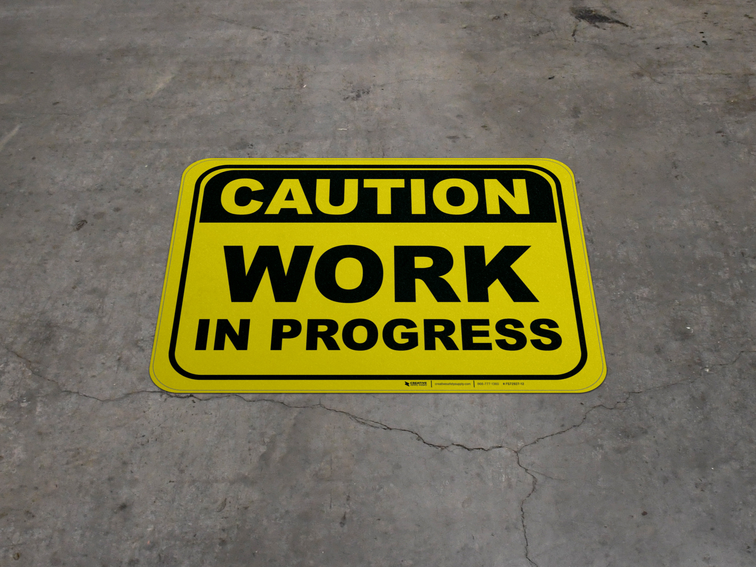 Caution: Work in Progress - Floor Sign