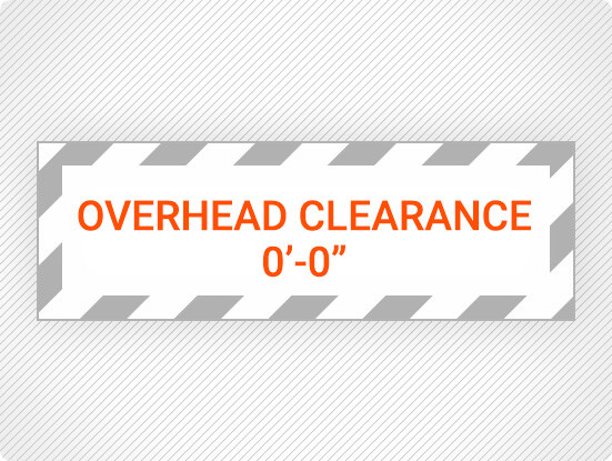 Custom Overhead Clearance Banner