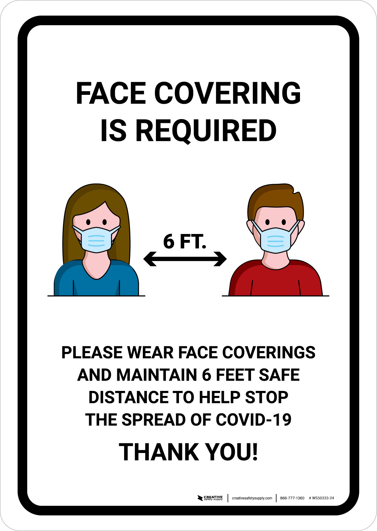 Face Covering Is Required with Icons Portrait - Wall Sign | Creative ...