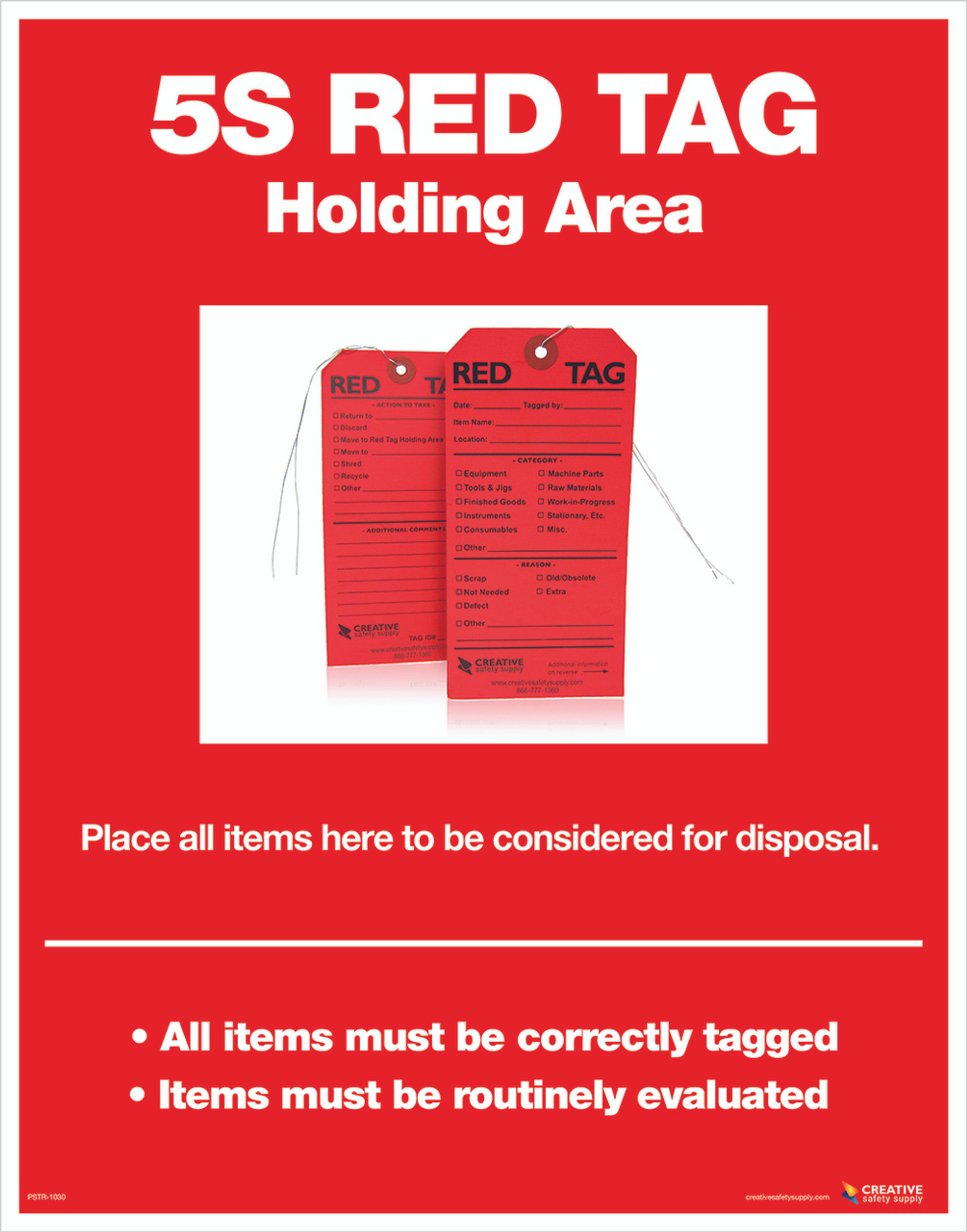 5S Red Tags Creative Safety Supply