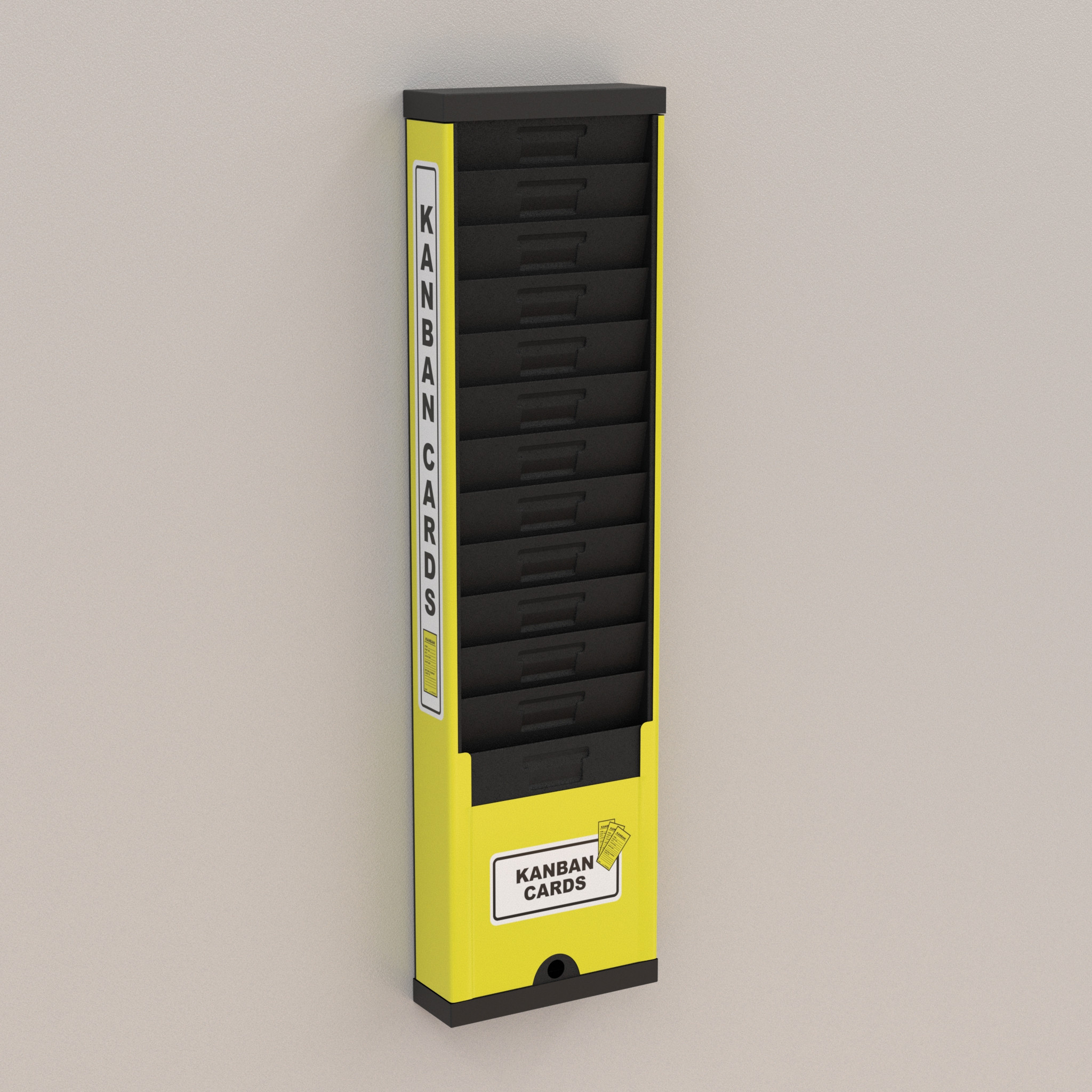 Kanban Card Rack Yellow Creative Safety Supply