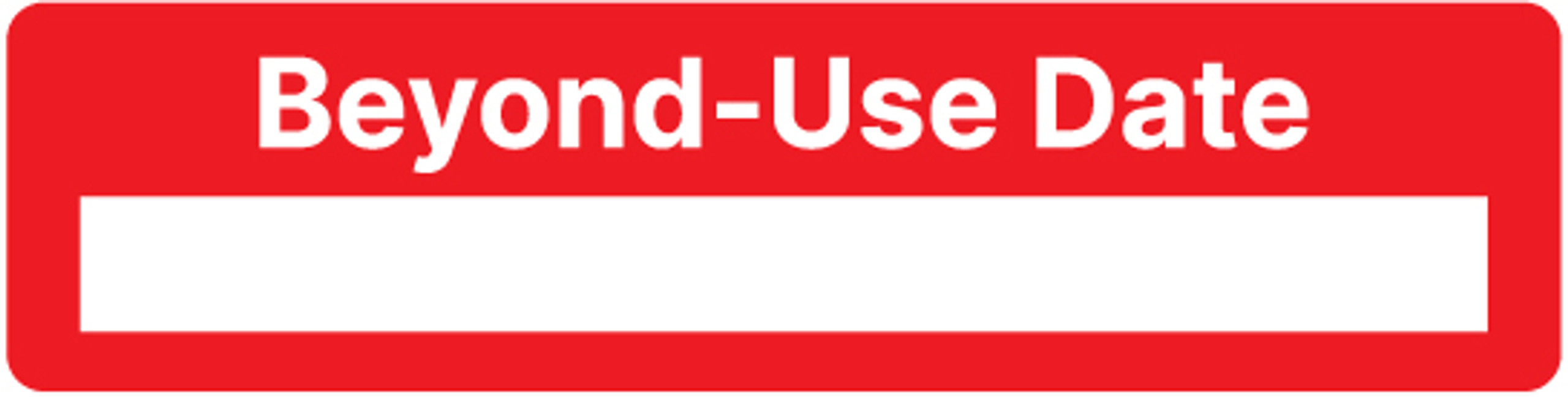 BeyondUse Date Pharmaceutical Auxiliary Label