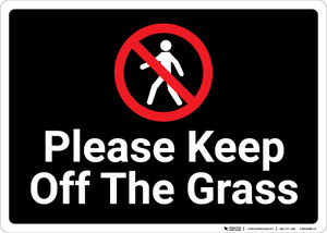Schild 'Keep Off Grass' - 2 Stück, 30,5x22,9 Cm - Mit Metall-Erdspießen, Wetterfest & Leicht Zu Installieren