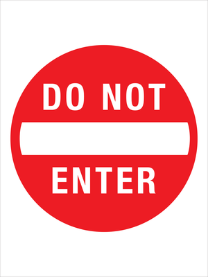 70s USA DO NOT ENTER ロードサイン メタル看板 ビンテージ Do Not Enter Sign - Aluminum
