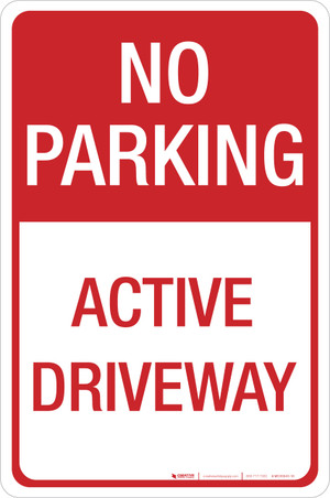 Parkverbotsschild „No Parking Do Not Block Driveway“ – 30,5 X 30,5 Cm, Aluminium, Reflektierend, 2 Stück