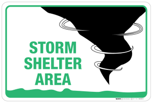 Storm Shelter Area Sign