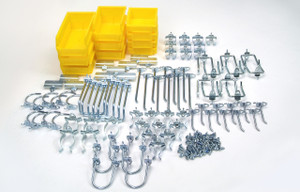 Triton Products 76983 (83 pc. Zinc Plated Steel Hook & Bin