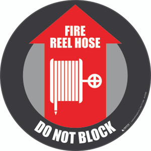 Fire Reel House - Do Not Block - Smart Stripe Inline Printed Floor Tape