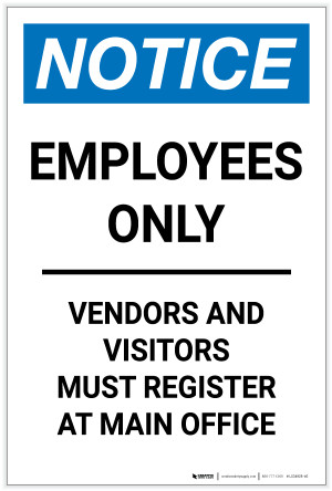 OSHA NOTICE No Re-Entry Sign With Symbol ONE-29306