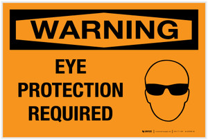 Eye Protection Required When Using This Tool Safety Label LPPE501