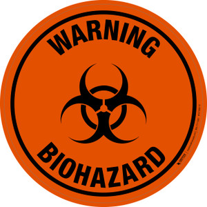 neon orange biohazard symbol