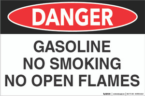 gas station safety signs