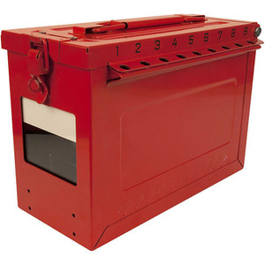 Master Lock® S601 Red Stainless Steel Group Lock Box | Creative