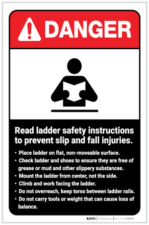 Stop Read Directions  Warning Stickers for Product Assembly