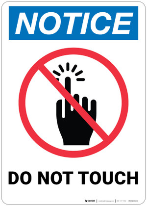 do not touch sign in spanish