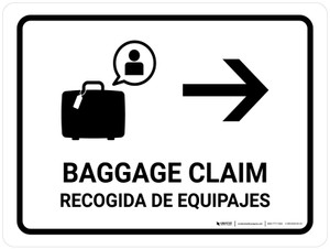 printable baggage claim sign