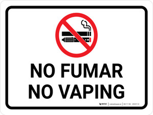 Aviso - Prohibido Fumar en esta Zona Vertical - Wall Sign