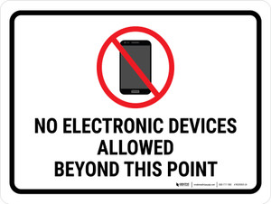 no electronics sign