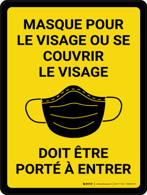 Notice: Les Gilets De Sécurité Doit Être Porté (Notice: Safety Vests Must  Be Worn) French Portrait - Wall Sign